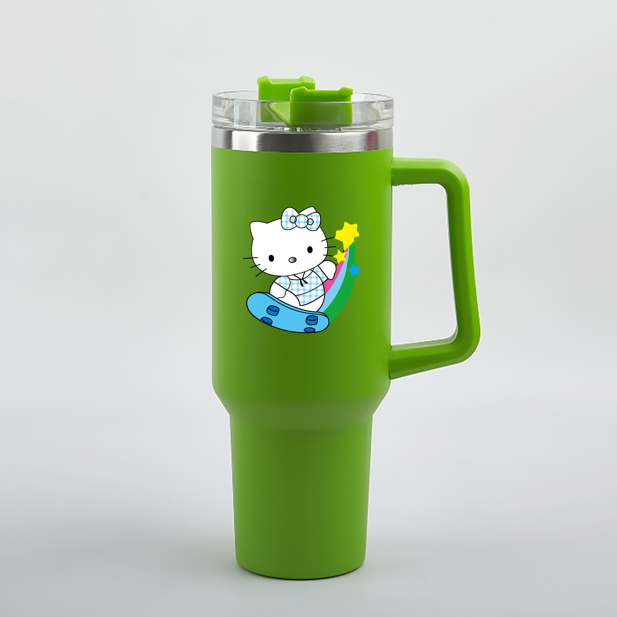（画像用） Hello Kitty ハローキティ 1200mL車用タンブラー（カラープリント）